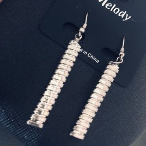 (Sold) Silver Swirl Twister Earrings